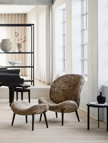 Vipp466 Lodge loungestol - Dark oak-Curly 07 - Vipp