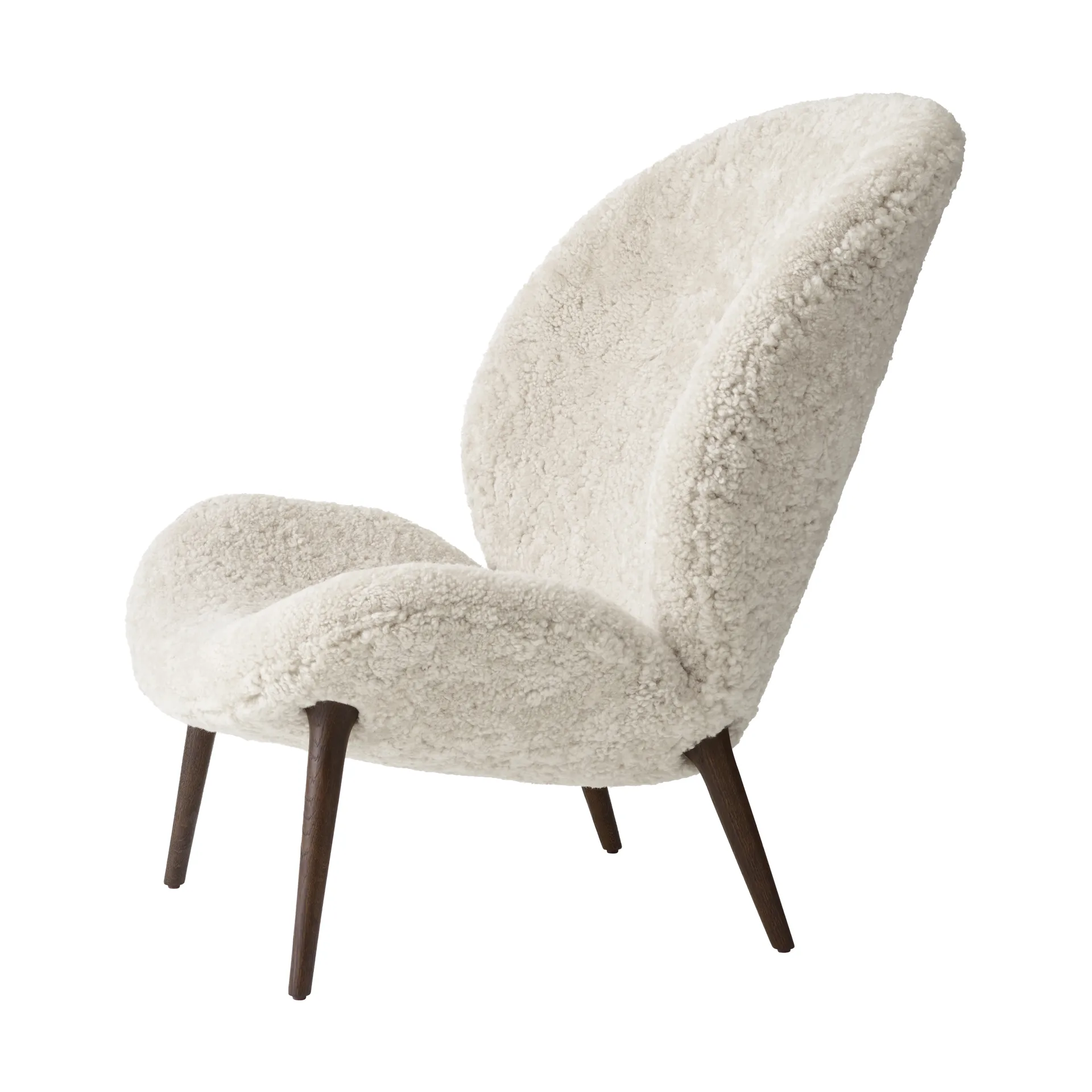 Vipp466 Lodge loungestol, Dark oak-Curly 09 Vipp