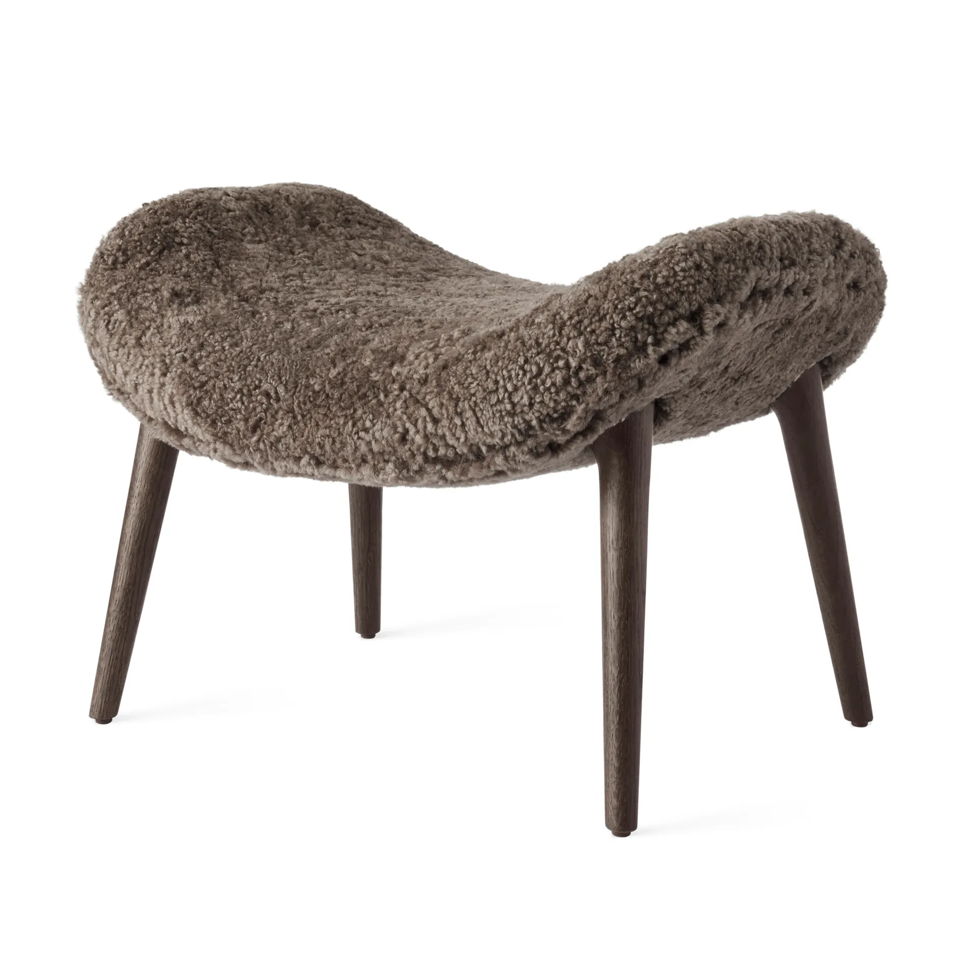 Vipp467 Lodge fotskammel, Dark oak-Curly 07 Vipp