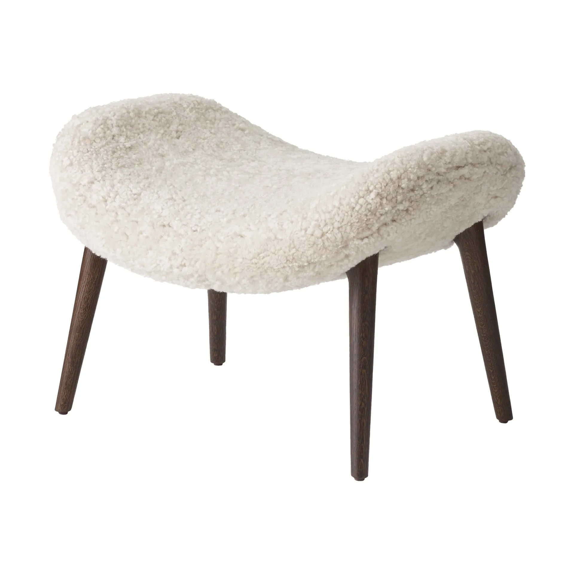 Vipp467 Lodge fotskammel, Dark oak-Curly 09 Vipp