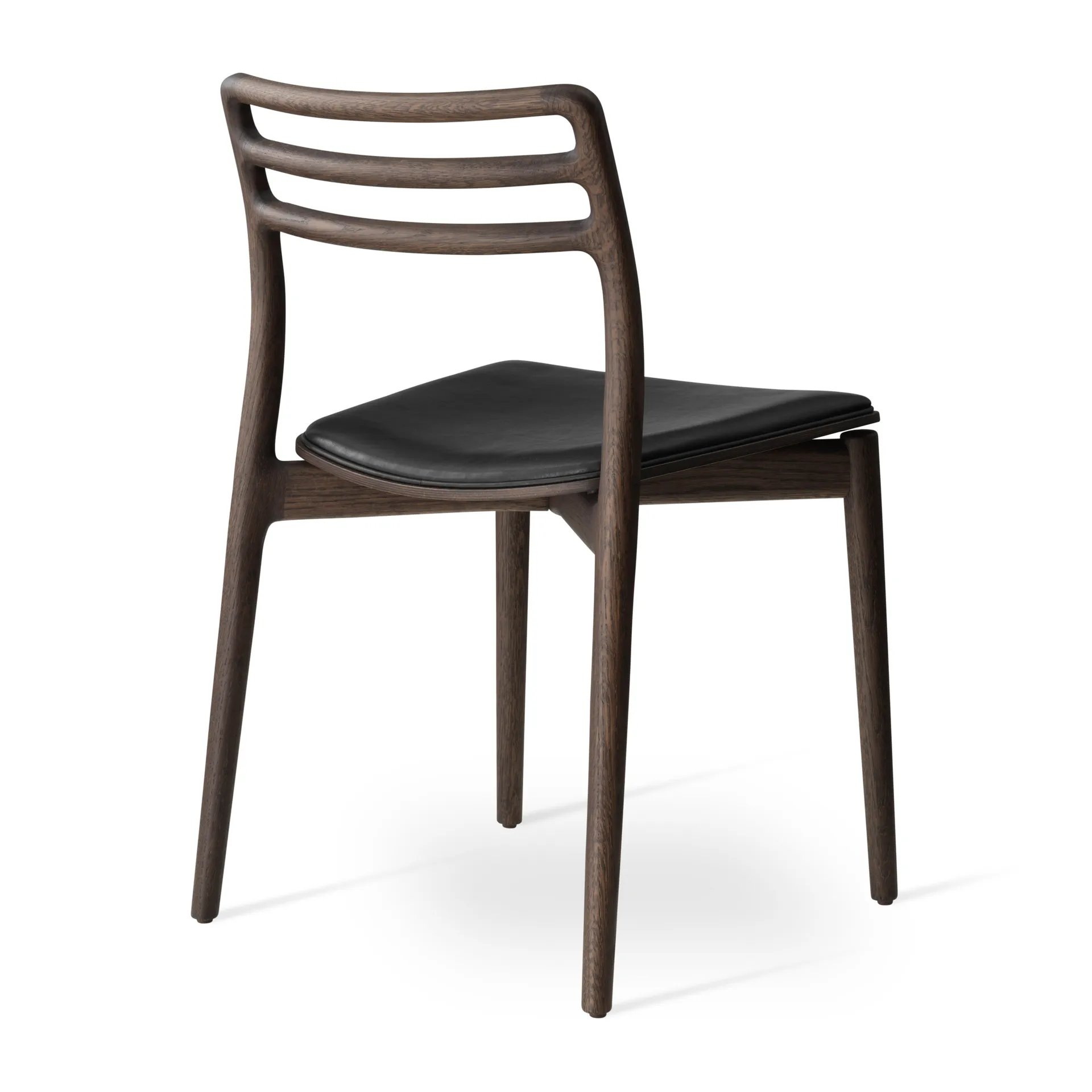 Vipp481 Cabin stol, Dark oak-black leather Vipp