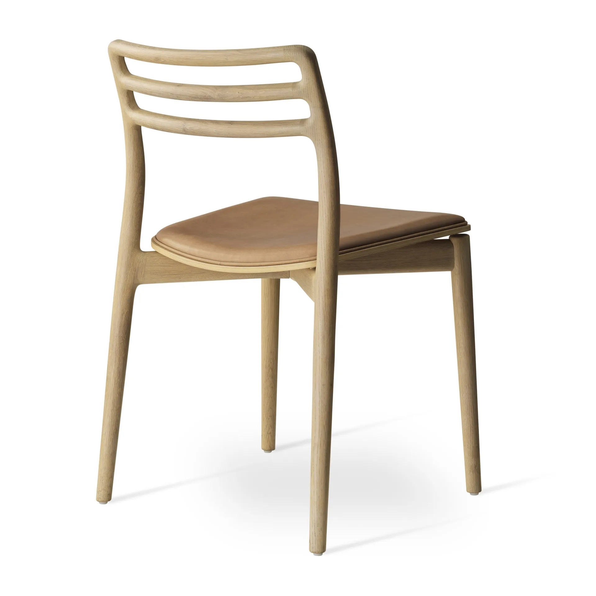 Vipp481 Cabin stol, Light oak-sand leather Vipp