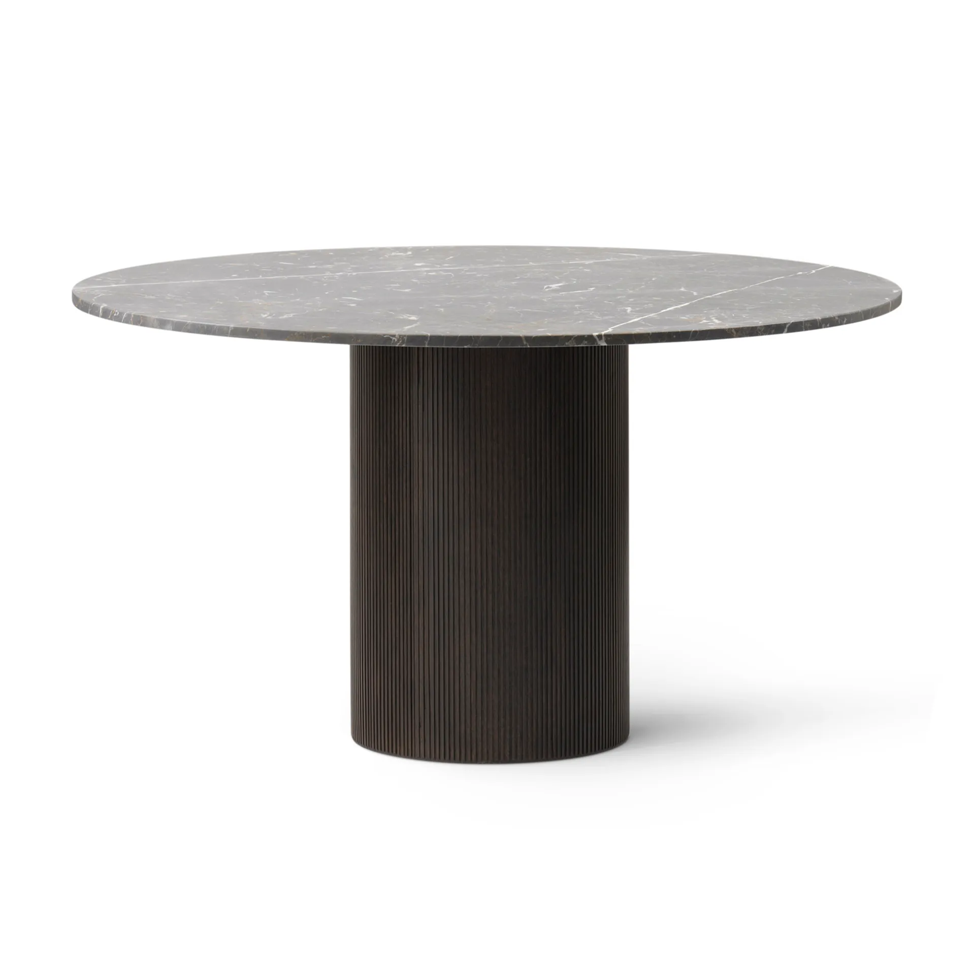 Vipp494 Cabin spisebord Ø130 cm, Grey marble-dark oak Vipp