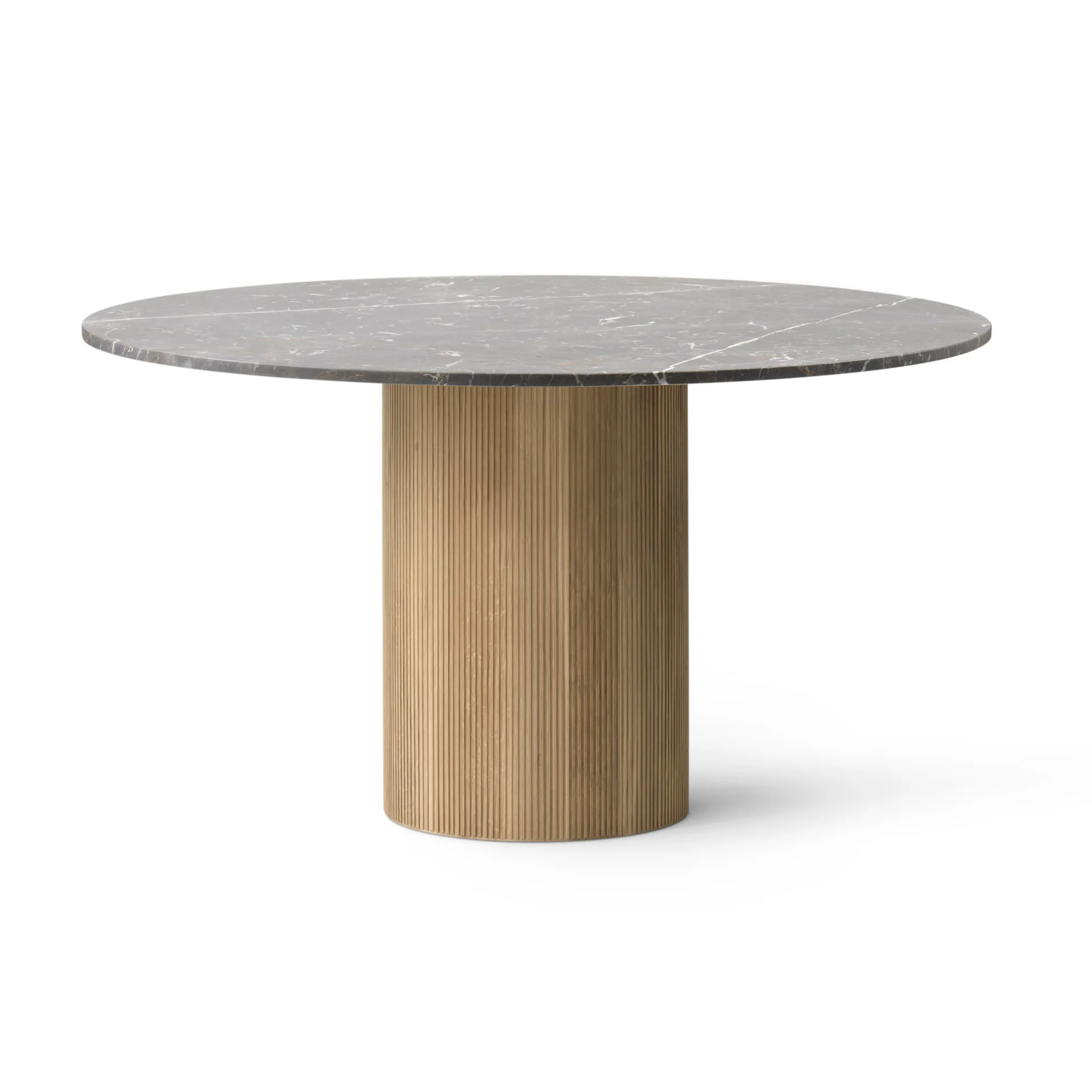 Vipp494 Cabin spisebord Ø130 cm, Grey marble-light oak Vipp