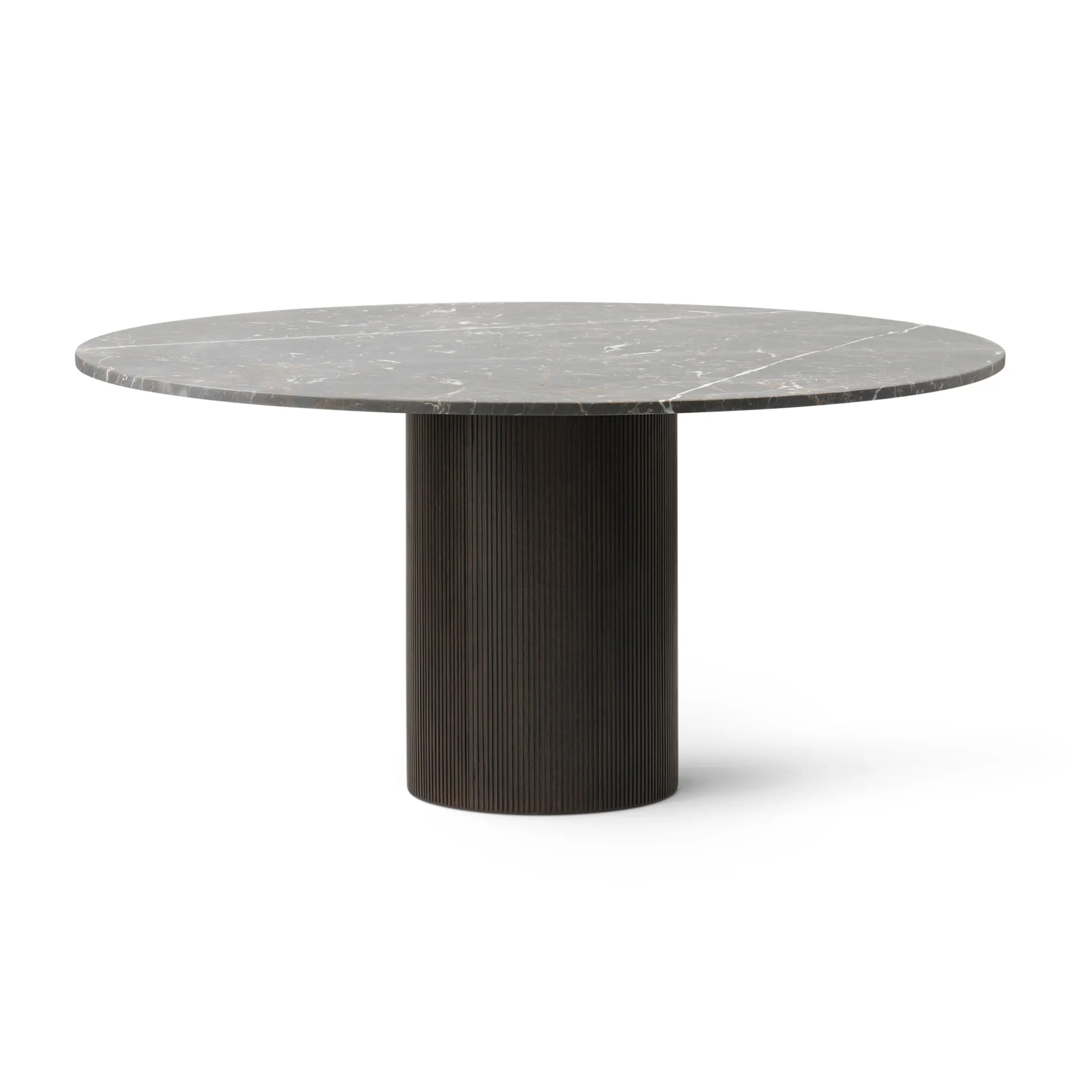 Vipp495 Cabin spisebord Ø150 cm, Grey marble-dark oak Vipp
