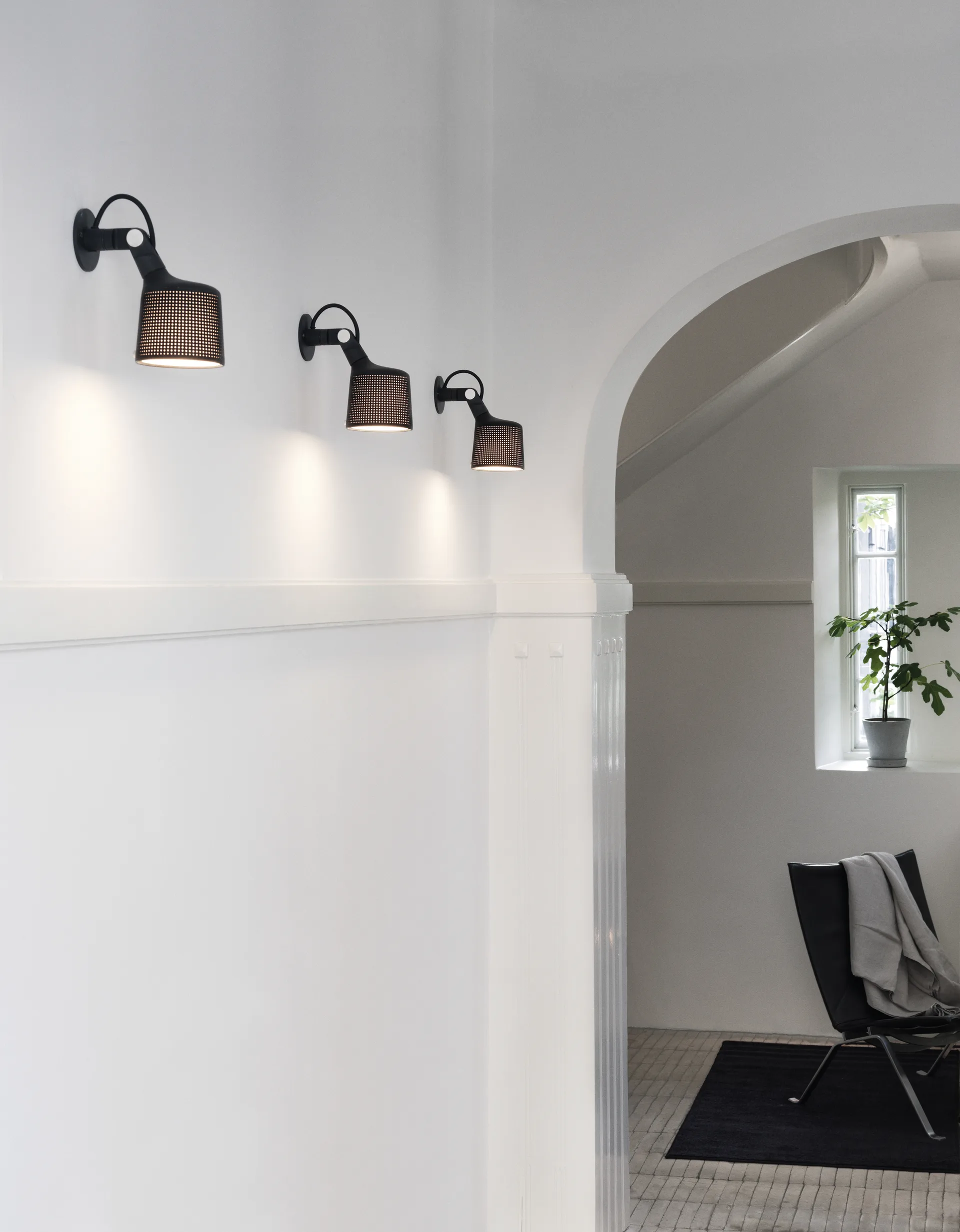 Vipp524 spotlight vegg, Svart Vipp