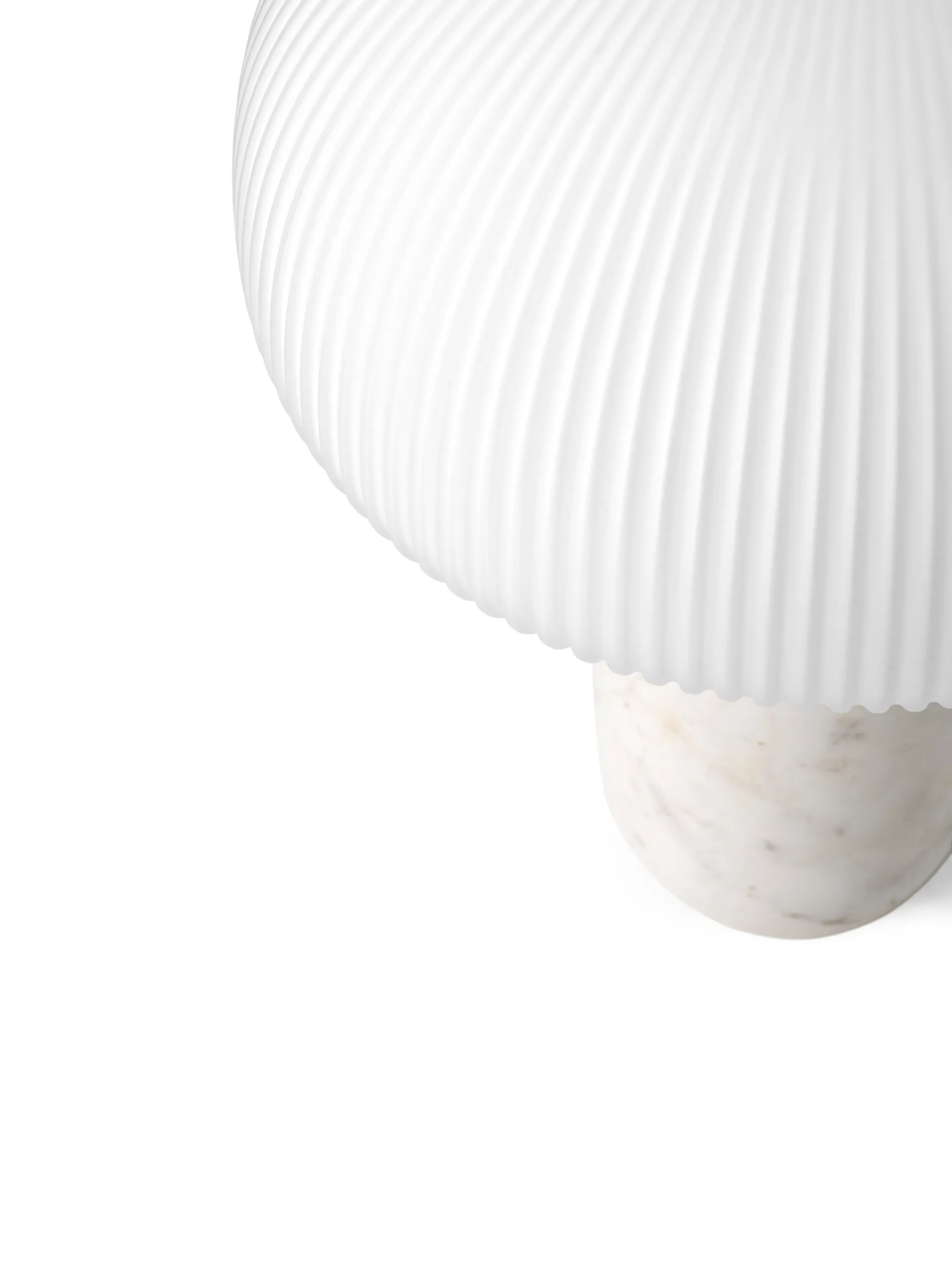 Vipp591 Sculpture bordlampe liten 39 cm, White marble Vipp