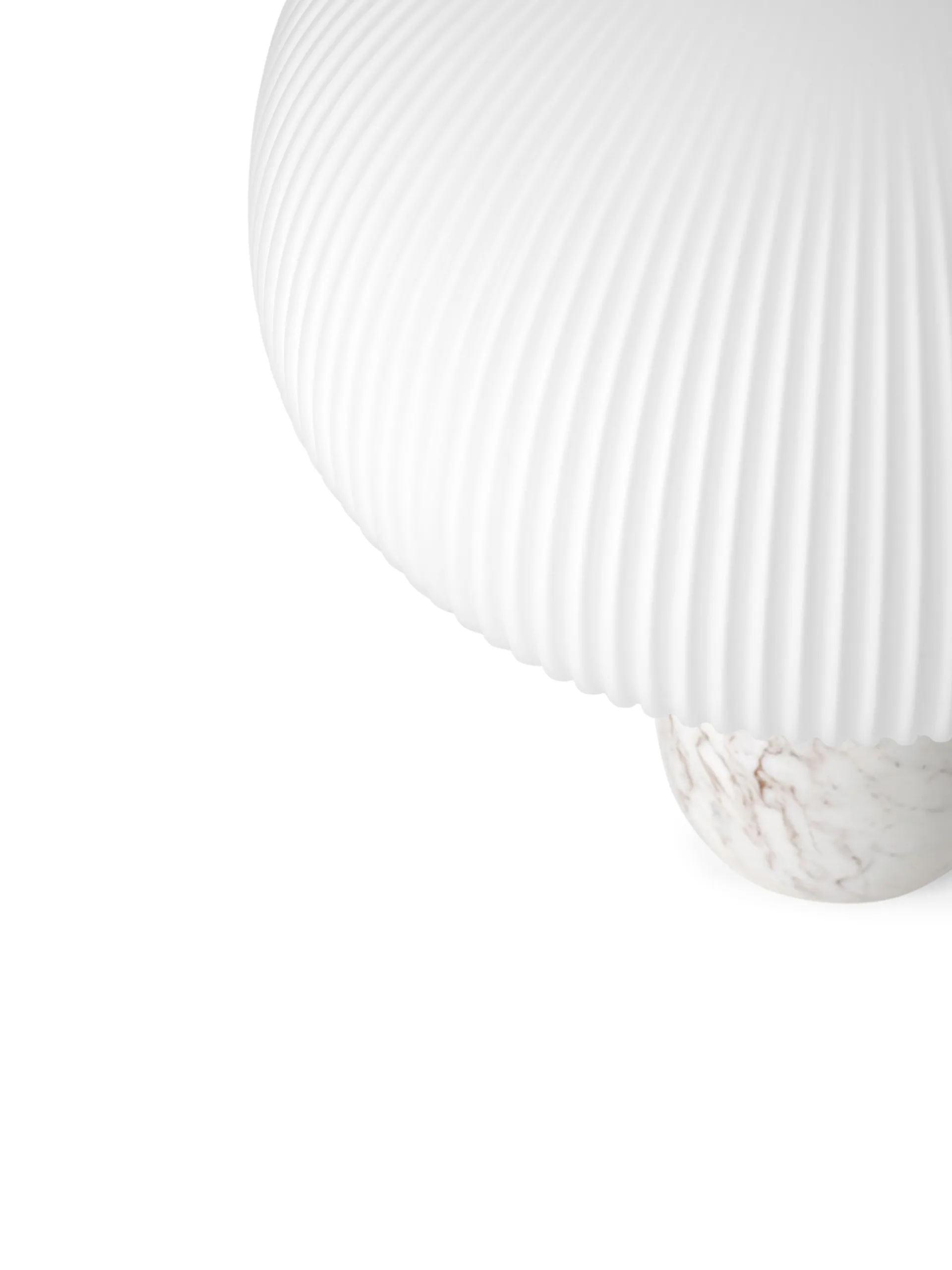 Vipp592 Sculpture bordlampe 52 cm, White marble Vipp