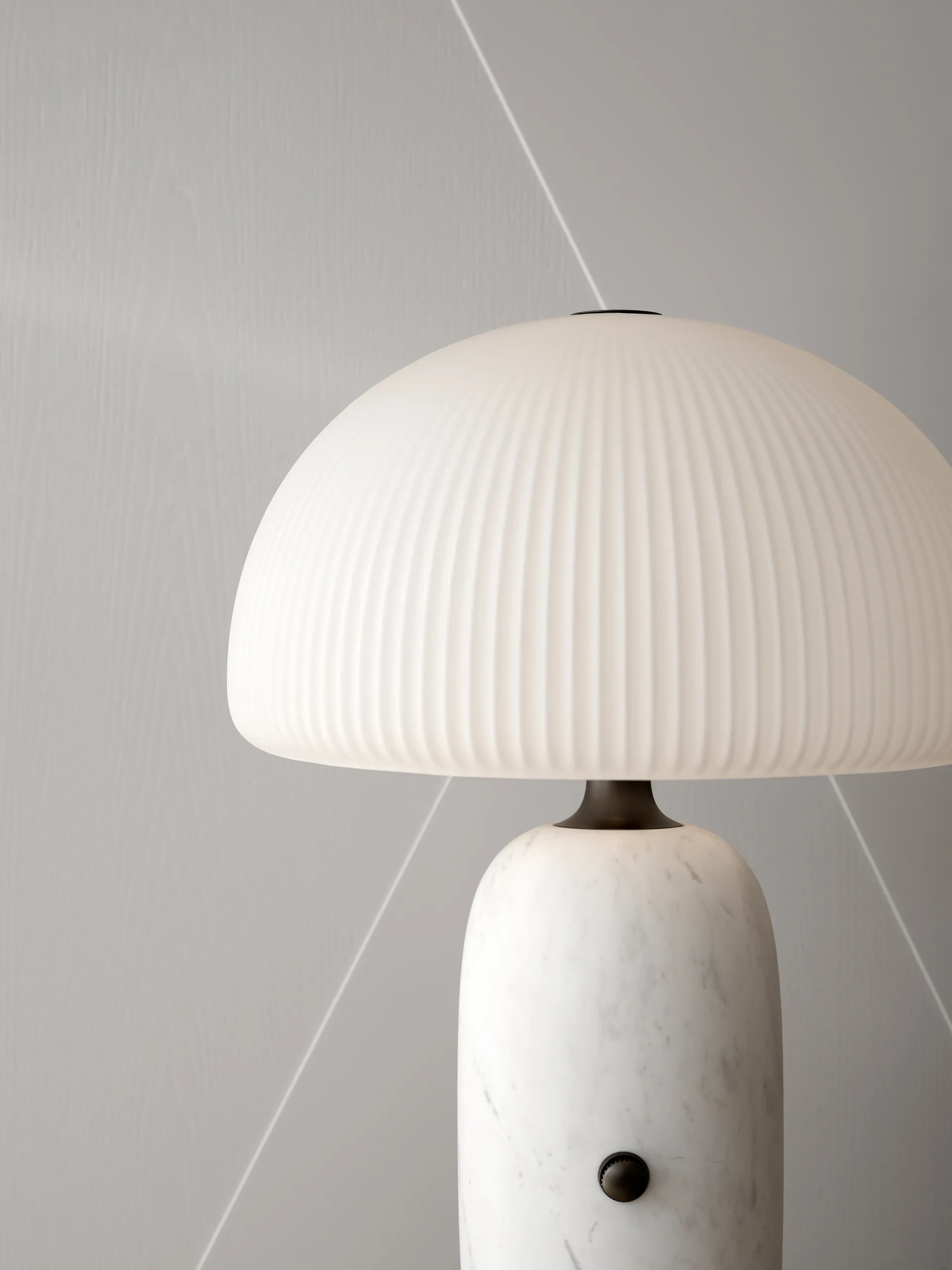 Vipp592 Sculpture bordlampe 52 cm, White marble Vipp