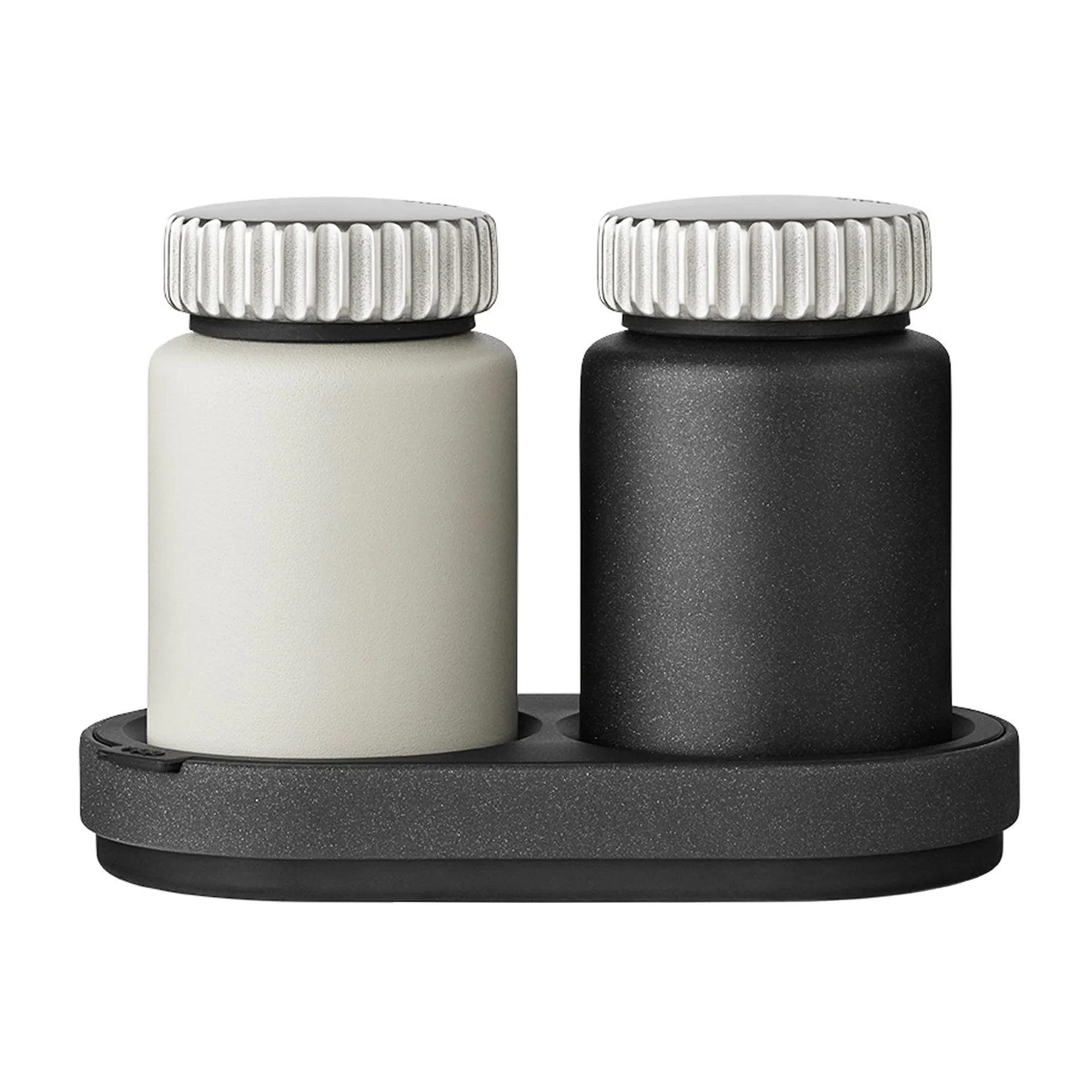 Vipp623 salt- & pepparkvern sett med stativ, Grå-svart Vipp