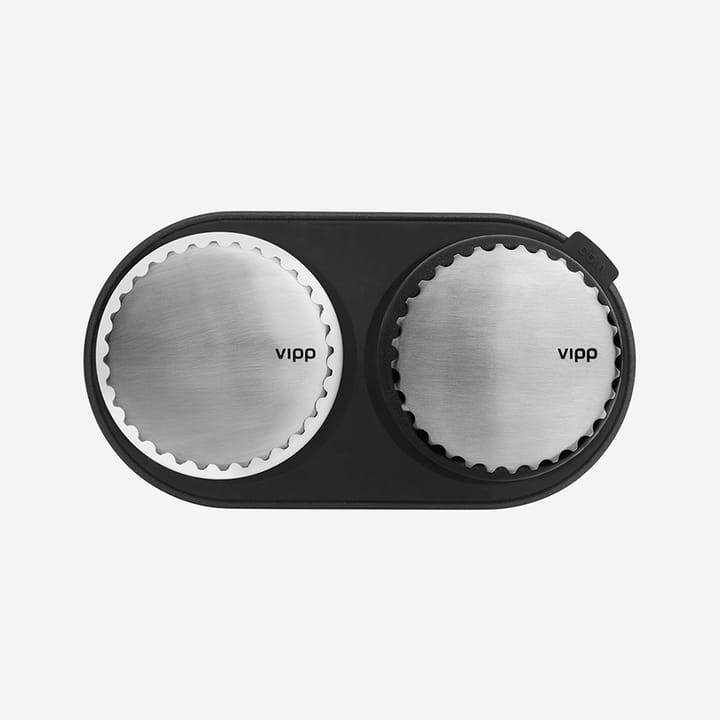 Vipp623 salt- & pepparkvern sett med stativ, Grå-svart Vipp
