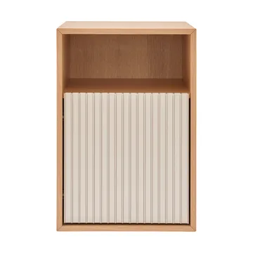 Vipp672 nattbord - Lys eik-lys aluminium, vegg, 31,5x48x38 cm - Vipp