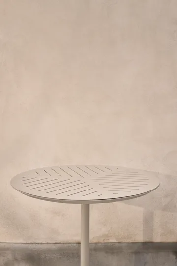 Vipp717 Open-Air cafébord - Warm grey-aluminium, Ø74 cm - Vipp