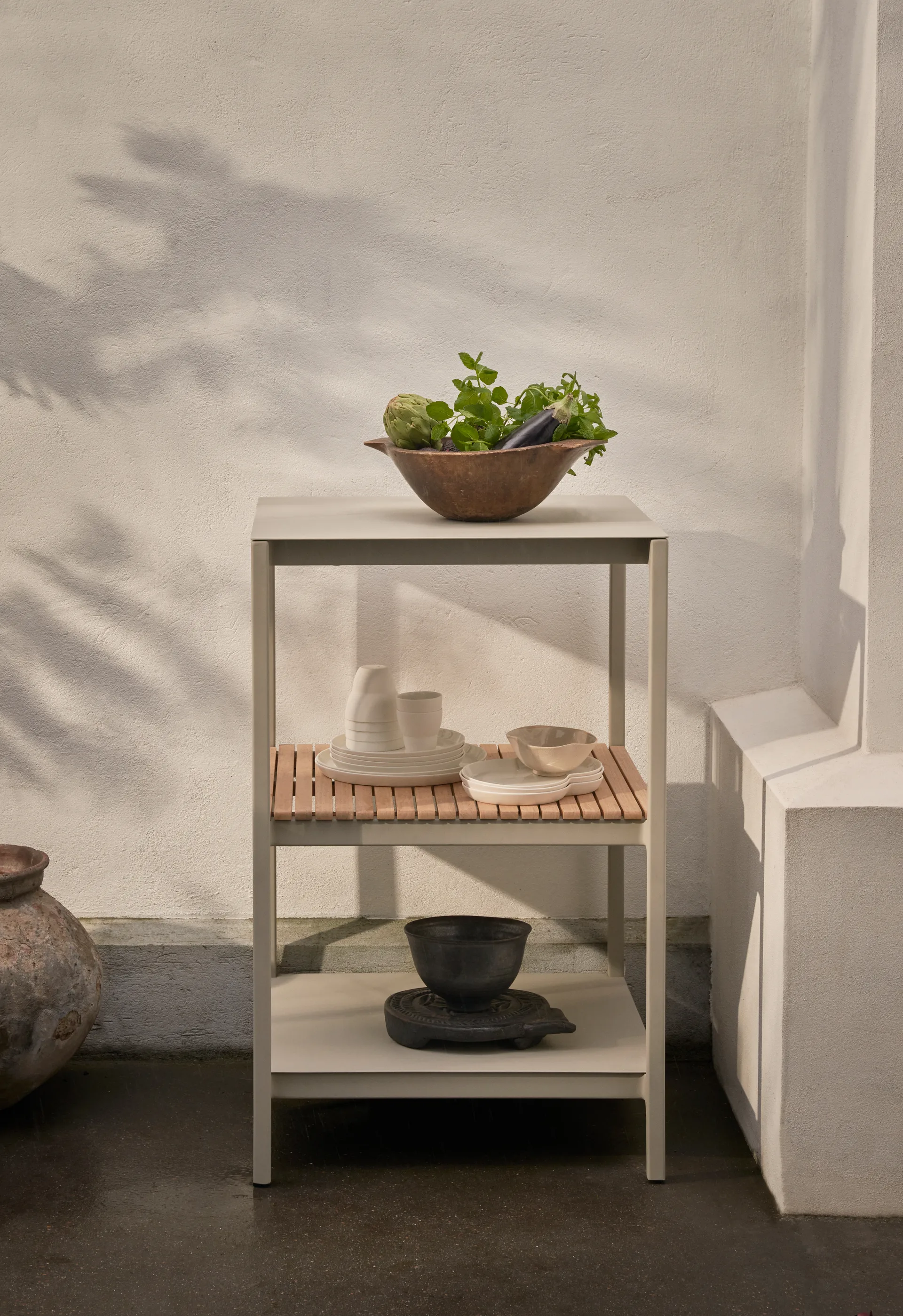 Vipp740 Open-Air kjøkkenmodul small, Warm grey, 59x59x93 cm Vipp