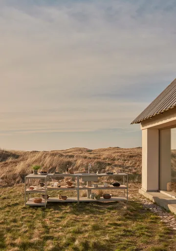 Vipp741 Open-Air kjøkkenmodul large - Warm grey, 154x59x93 cm - Vipp