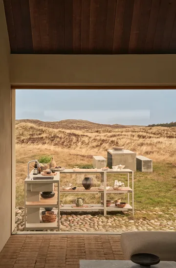 Vipp741 Open-Air kjøkkenmodul large - Warm grey, 154x59x93 cm - Vipp