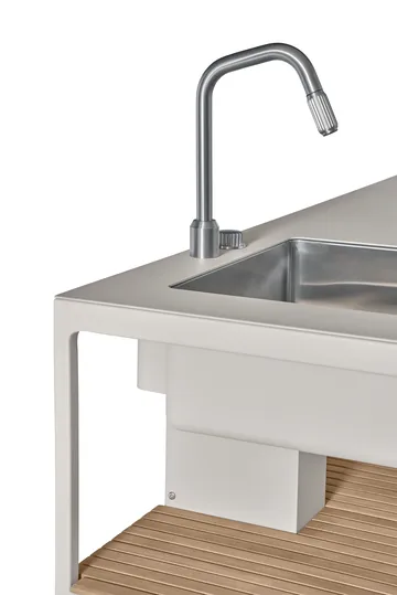 Vipp742 Open-Air kjøkkenmodul med vask - Warm grey, 154x59x93 cm - Vipp