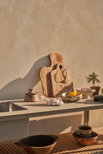 Vipp742 Open-Air kjøkkenmodul med vask - Warm grey, 154x59x93 cm - Vipp