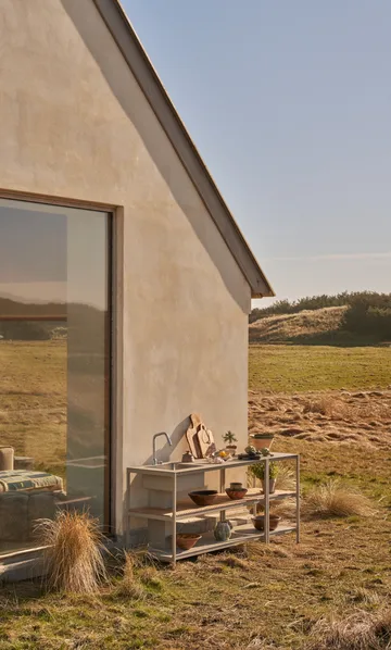 Vipp742 Open-Air kjøkkenmodul med vask - Warm grey, 154x59x93 cm - Vipp