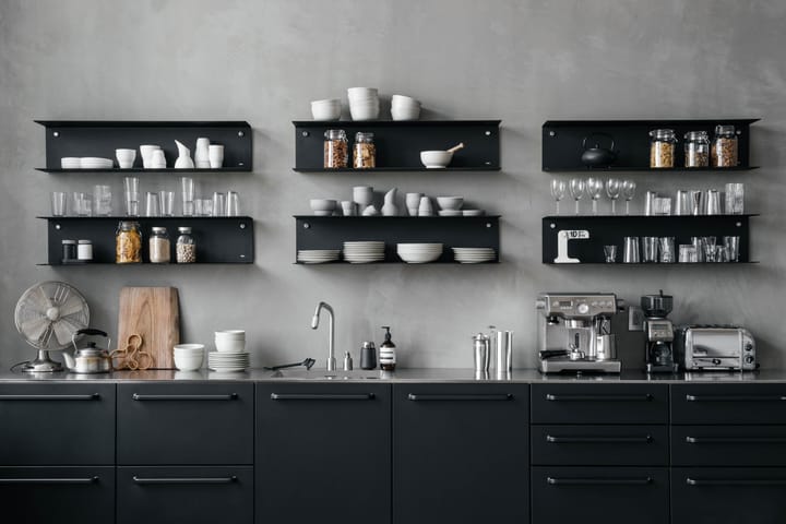 Vipp922 vegghylle large 100 cm, Svart Vipp