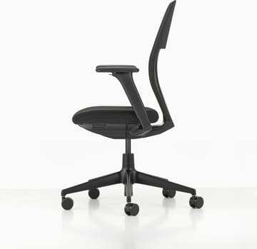ACX Light kontorstol justerbare armlener myke hjul med brems - Nero-deep black - Vitra