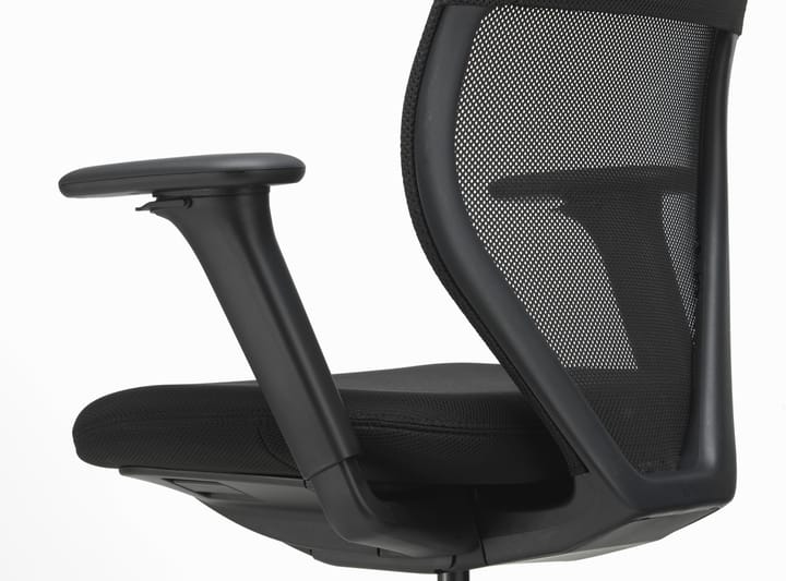 ACX Light kontorstol justerbare armlener myke hjul med brems, Nero-deep black Vitra