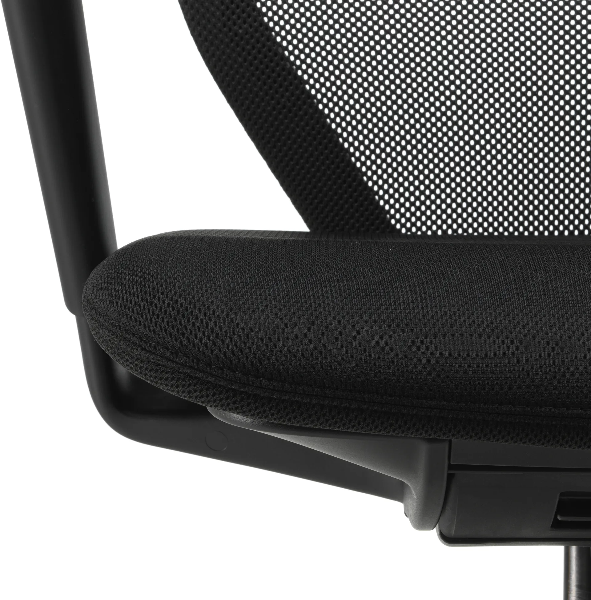 ACX Light kontorstol justerbare armlener myke hjul med brems, Nero-deep black Vitra