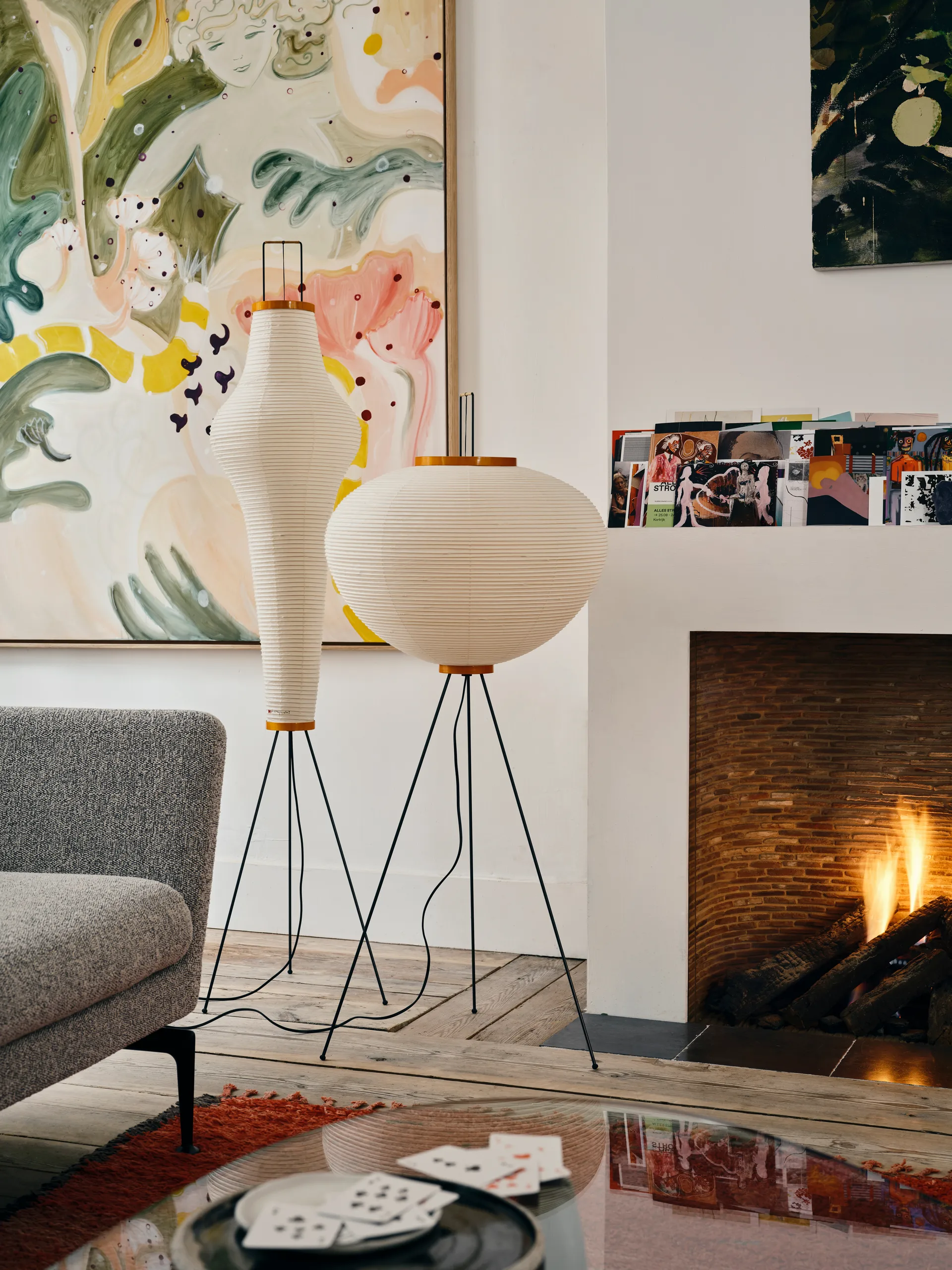 Akari 14A pendel Ø88 cm, Hvit Vitra