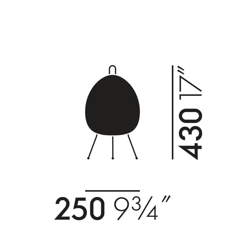 Akari 1A Table lamp bordlampe, Hvit Vitra