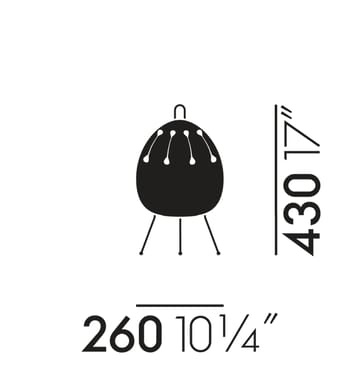 Akari 1AD bordlampe - Hvit - Vitra