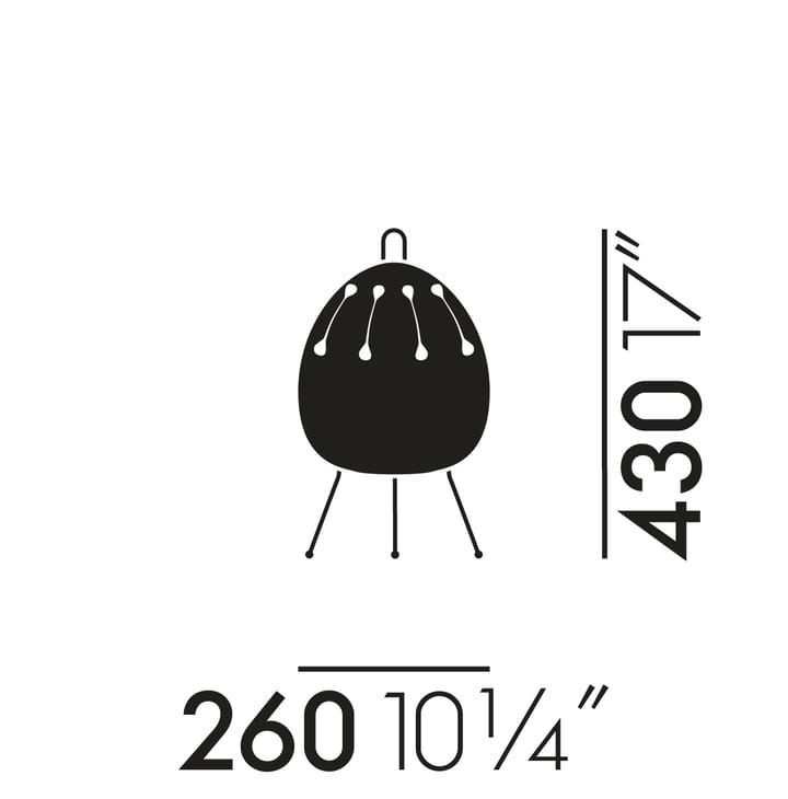 Akari 1AD bordlampe, Hvit Vitra