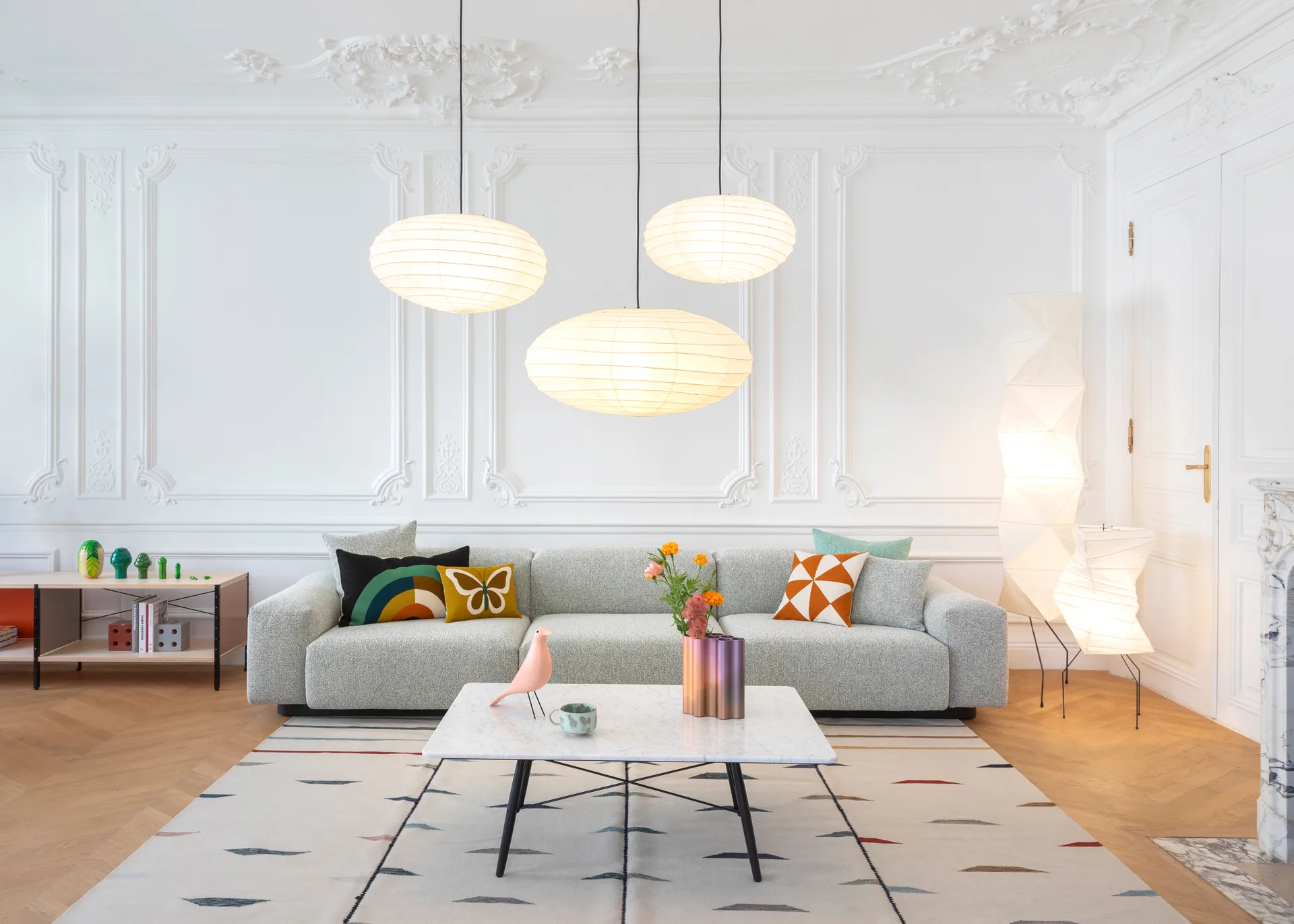 Akari 26A pendel Ø45 cm, Hvit Vitra