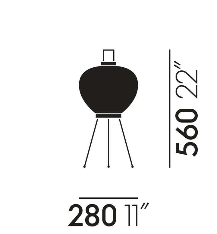 Akari 3A bordlampe, Hvit Vitra