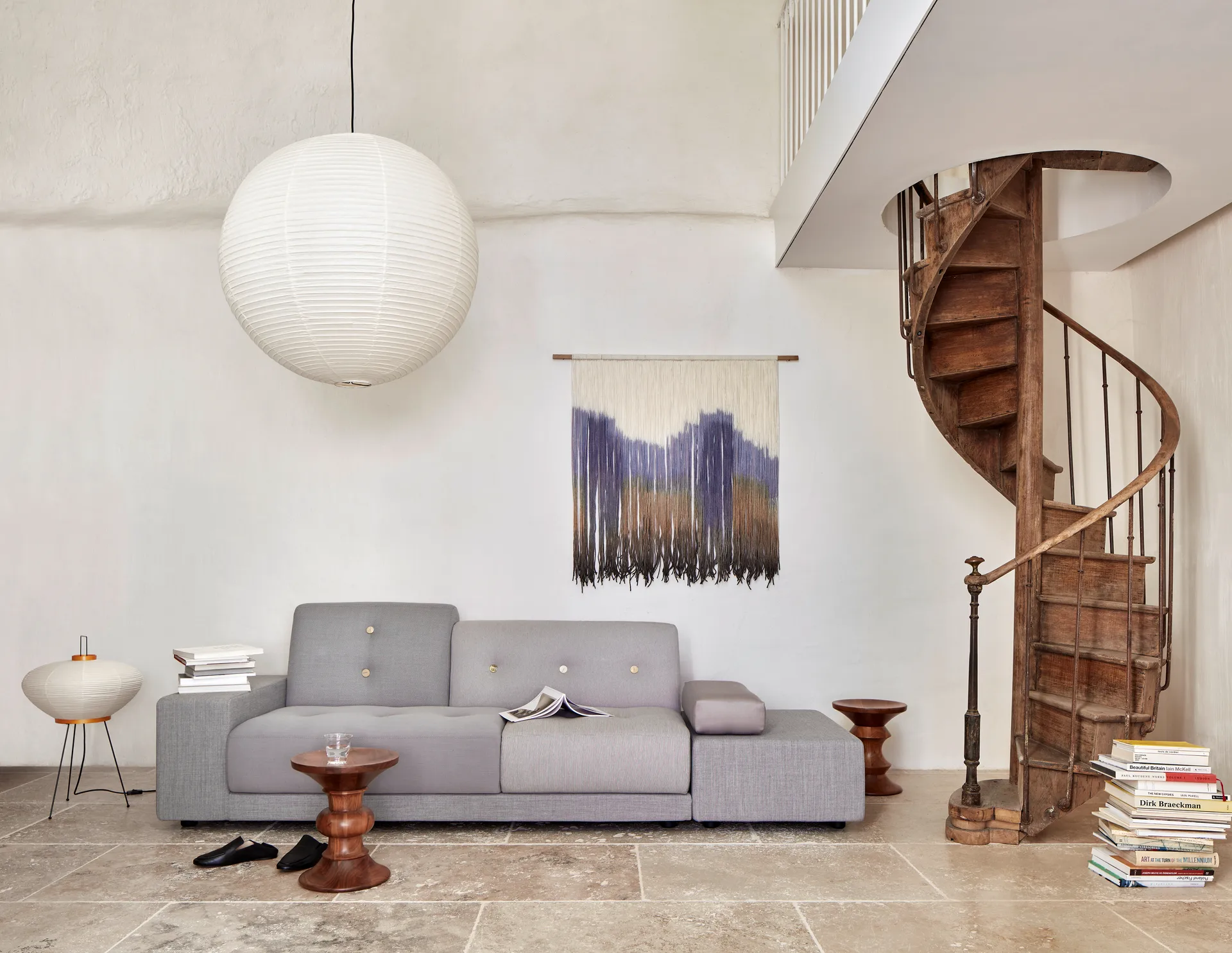 Akari 9A bordlampe 69 cm, Hvit Vitra