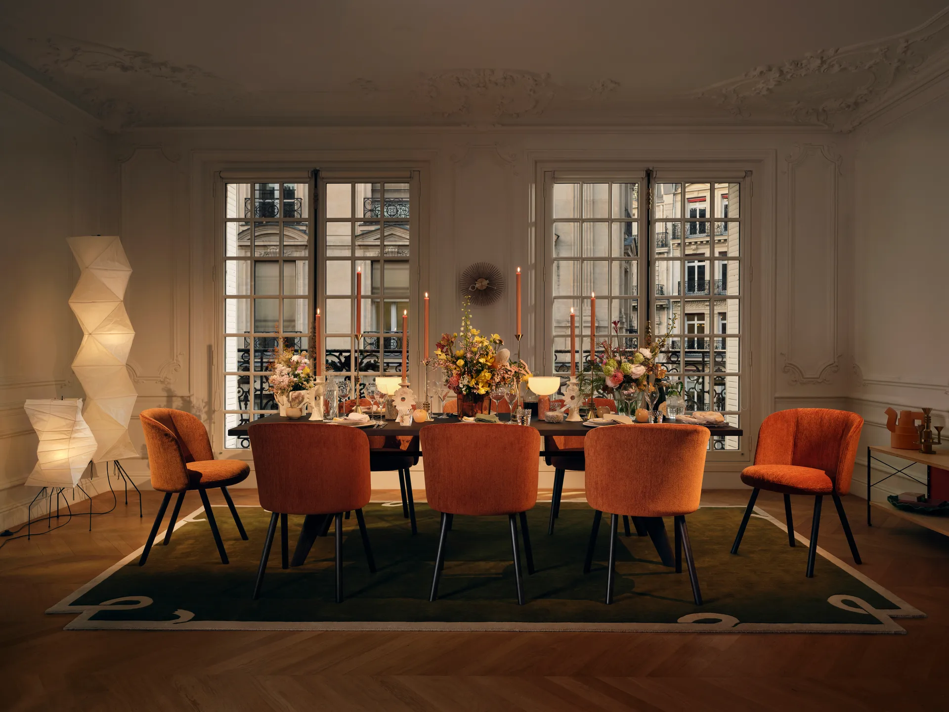 Akari UF4-33N gulvlampe 190 cm, Hvit Vitra