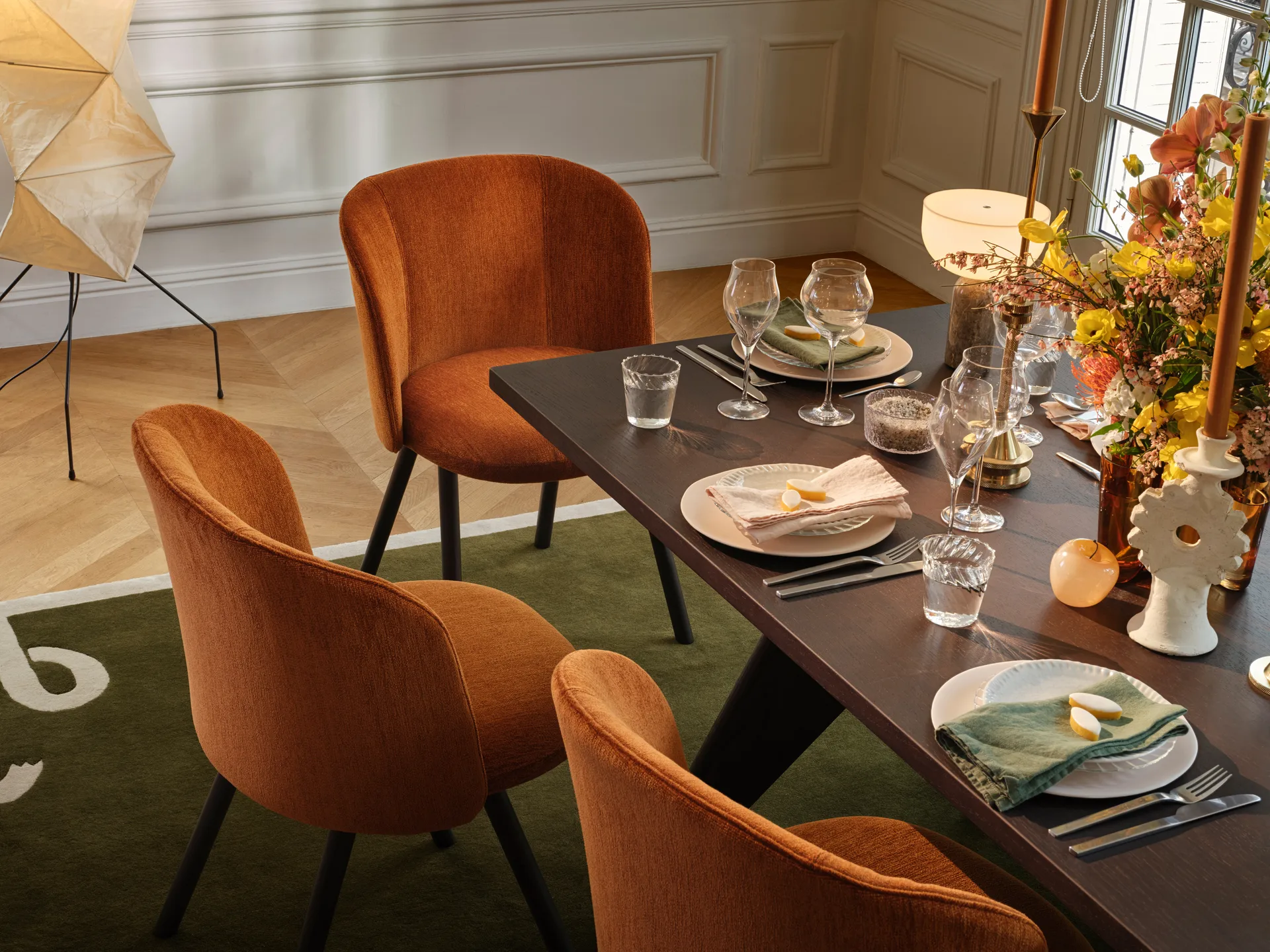 Akari UF4-33N gulvlampe 190 cm, Hvit Vitra