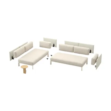 Anagram soft modulsofa - Nubia 01 Ivory Pearl-chalk - Vitra