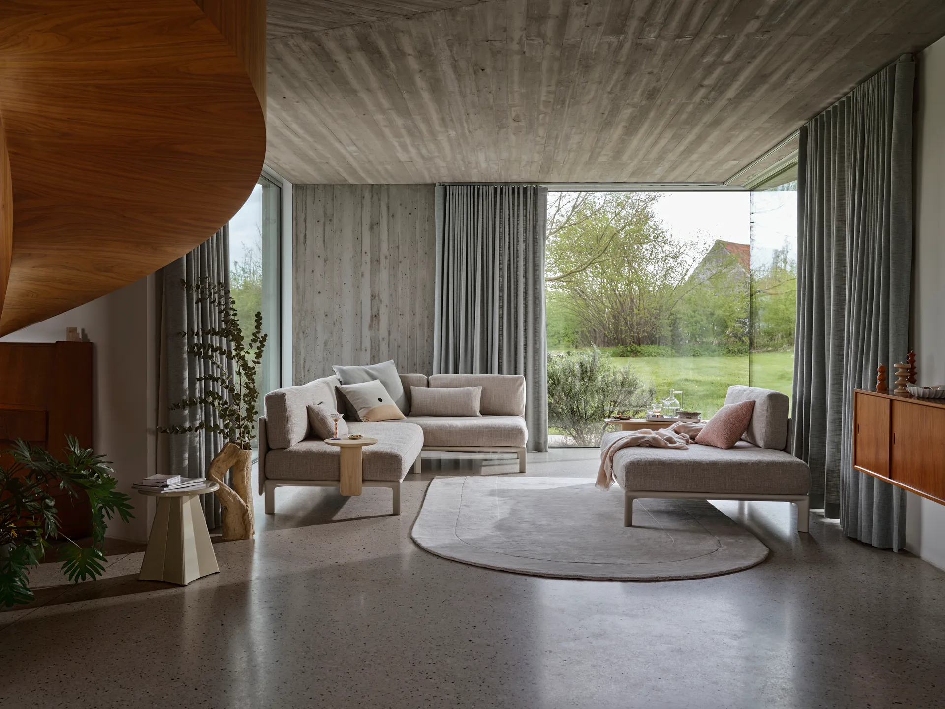 Anagram soft modulsofa - Nubia 01 Ivory Pearl-chalk,  Vitra