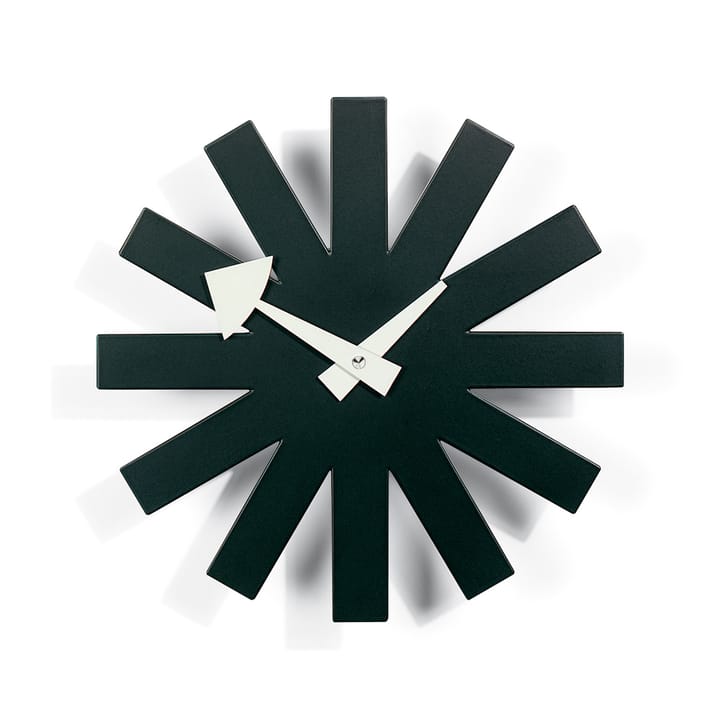 Asterisk Clock veggklokke - Svart - Vitra