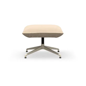 Bascule Ottoman fotskammel - Iroko cream-aluminium/chalk 4-stjerners fot - Vitra