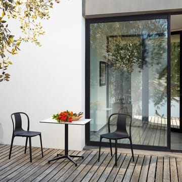 Belleville plastic stol - Deep black-Svart - Vitra