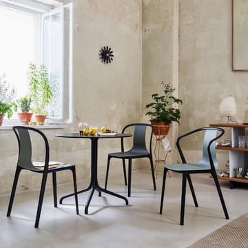 Belleville plastic stol - Deep black-Svart - Vitra