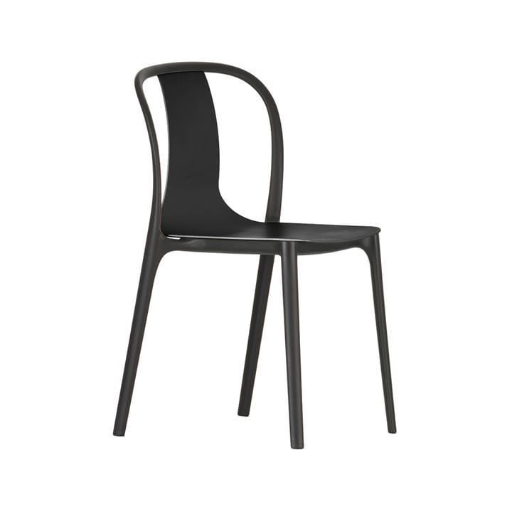 Belleville plastic stol - Deep black-Svart - Vitra
