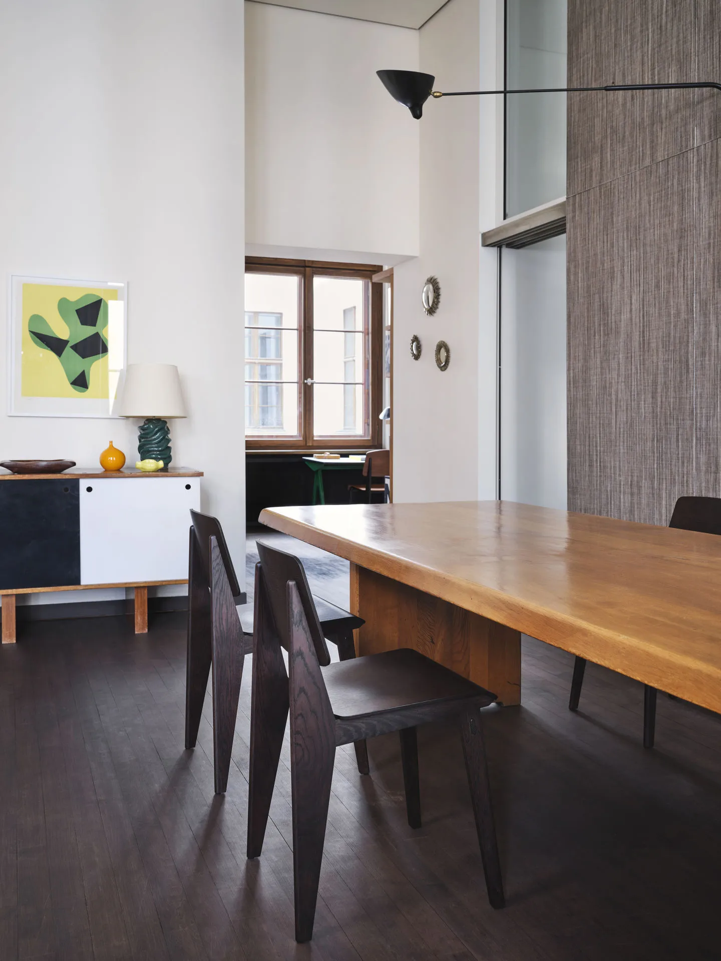 Chaise Tout Bois stol, Dark oak Vitra