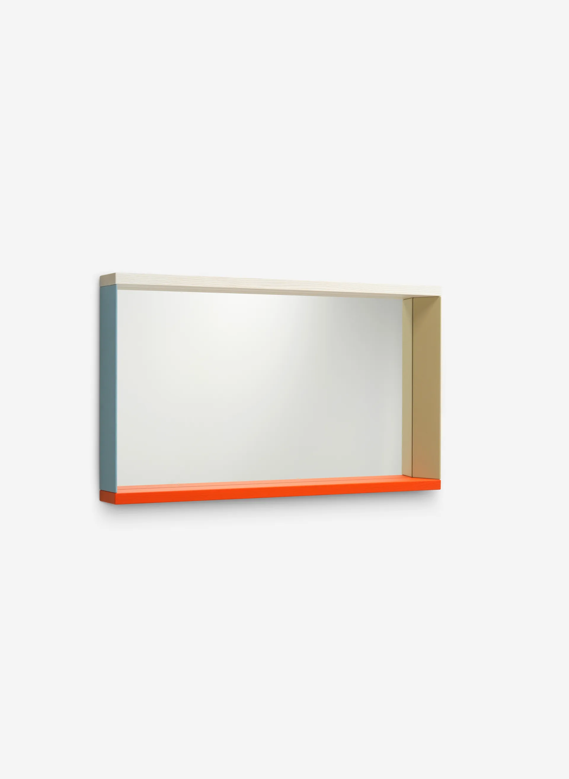 Colour Frame Mirror veggspeil medium, Blue-orange Vitra