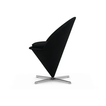 Cone Chair stol - Cento pine green/black-rustfritt stål - Vitra