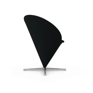 Cone Chair stol - Cento pine green/black-rustfritt stål - Vitra