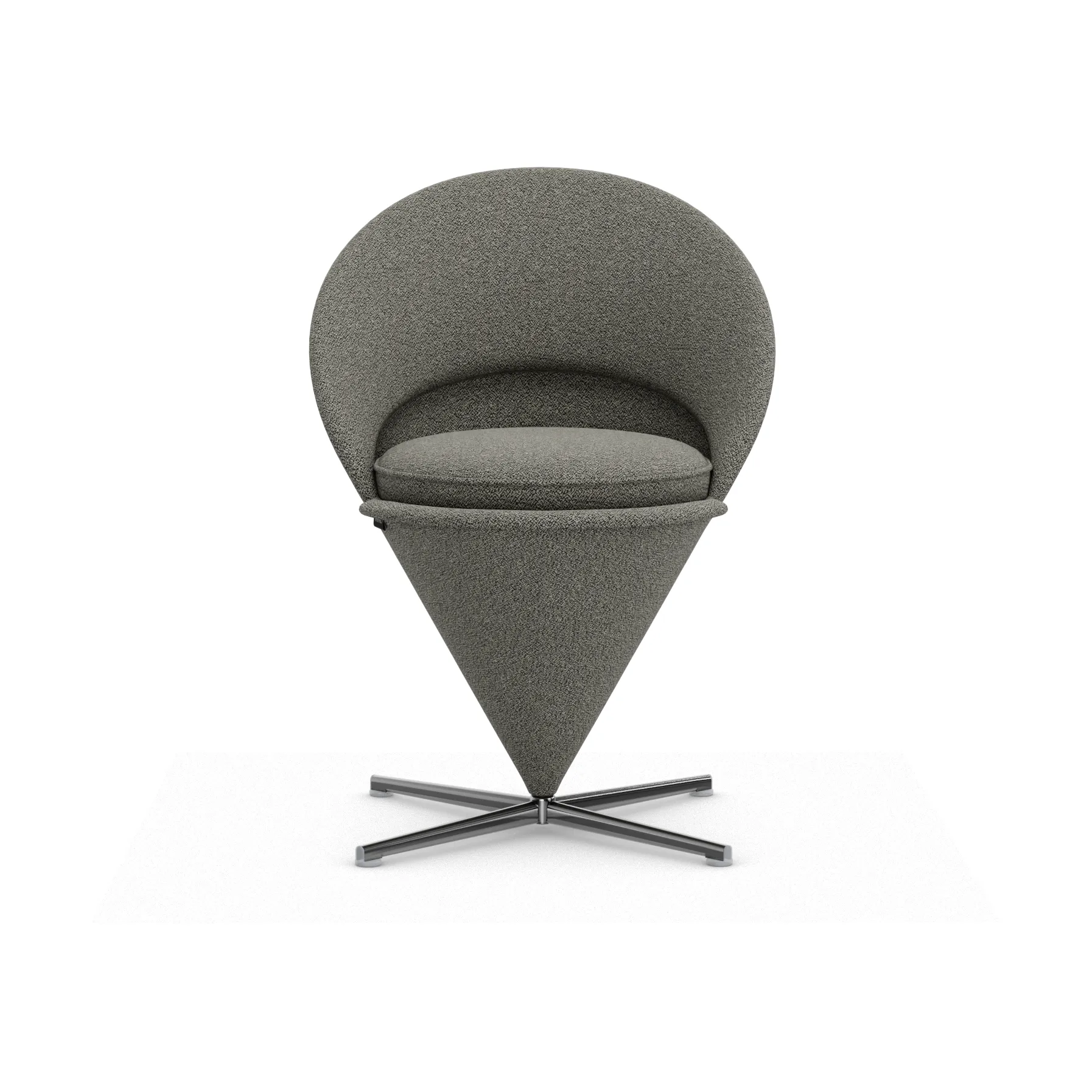Cone Chair stol, Cento salt´n pepper-rustfritt stål Vitra