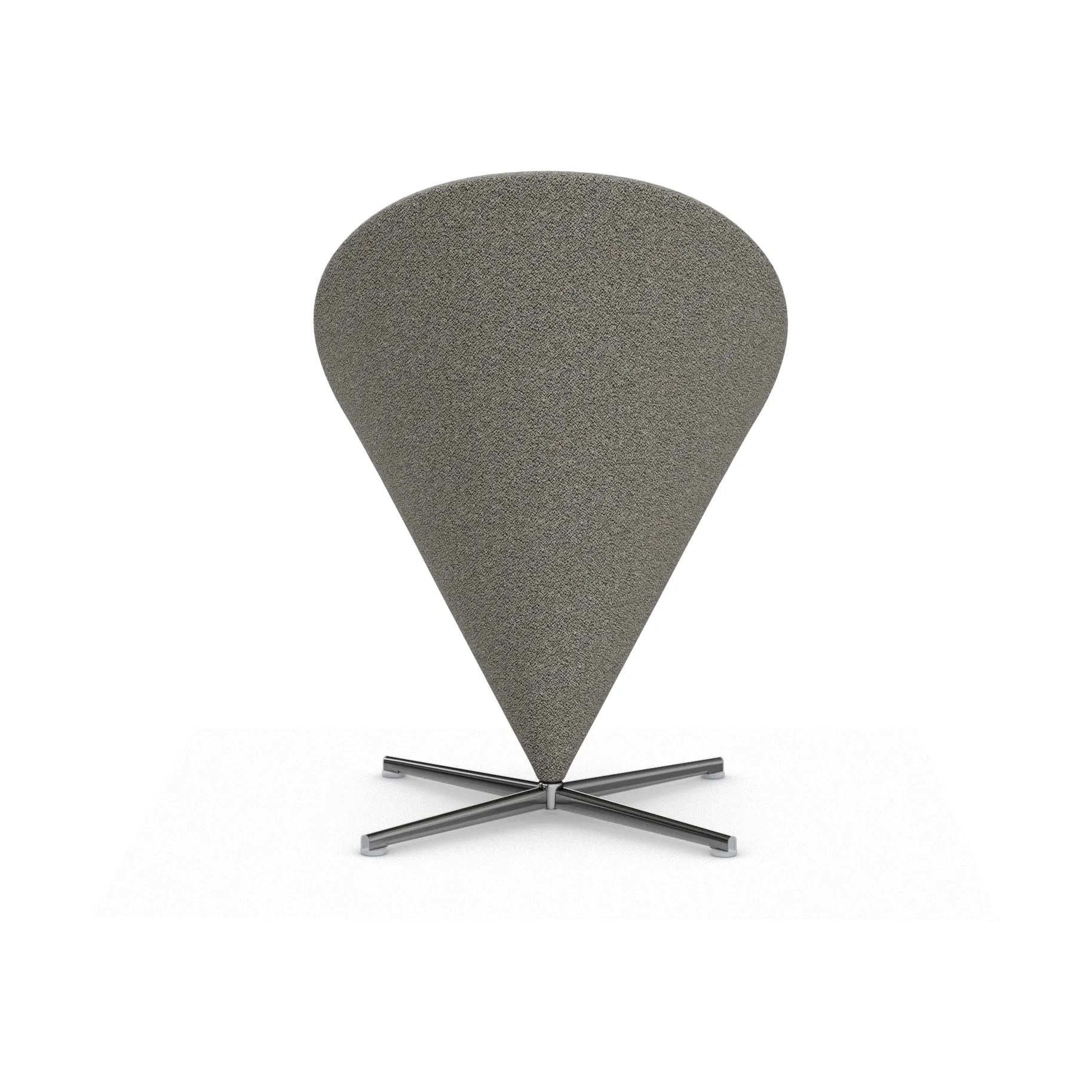 Cone Chair stol, Cento salt´n pepper-rustfritt stål Vitra