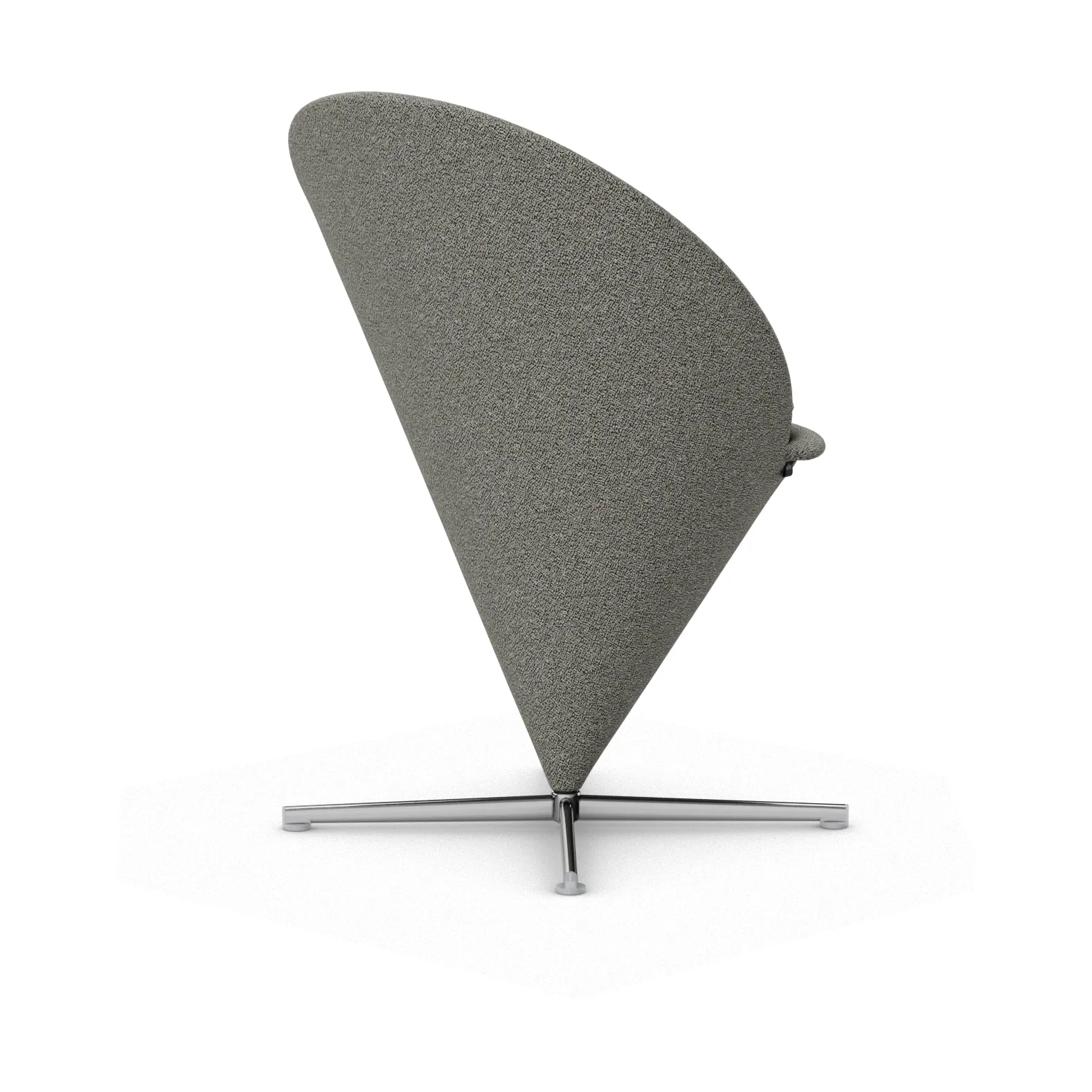 Cone Chair stol, Cento salt´n pepper-rustfritt stål Vitra